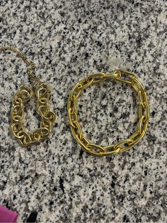 J. Crew chunky oversized gold statement necklace - Picture 3 of 5